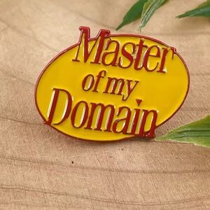 Seinfeld Enamel Metal Pin - Master of my Domain' Pin